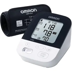 OMRON M4 Intel®i IT Upper Arm Blood Pressure Monitor, White,Black