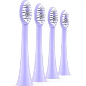 Ordolife Sonic Replacement Toothbrush Head - Pack of 4, Pearl Violet, Purple