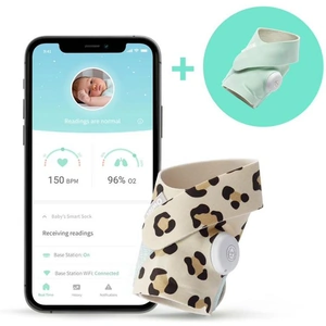 OWLET Smart Sock V3 Baby Monitor Extension Pack - Mint & Wild Child