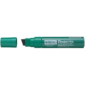 Pentel N50XL permanent marker Chisel tip Green 6 pc(s)