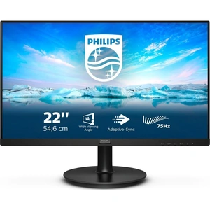 PHILIPS 222V8LA Full HD 22 LCD Monitor - Black, Black
