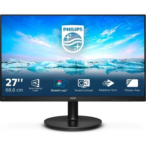 PHILIPS 272V8A Full HD 27 LCD Monitor - Black, Black
