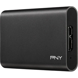 PNY Elite External SSD - 960 GB, Black, Black