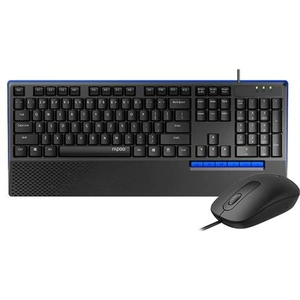 Rapoo NX2000 keyboard USB QWERTY English Black Blue