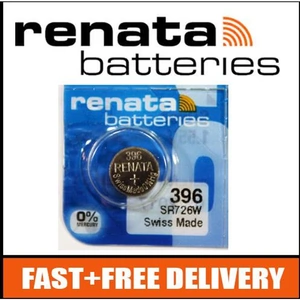 Renata 396 Watch Battery 1.55v SR726W - Official Renata Watch Batteries