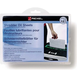 REXEL Shredder Oil A5 Sheets - Pack of 12