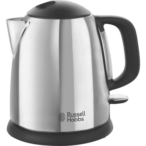 RUSSELL HOBBS Classic 24990 Compact Jug Kettle - Black & Silver, Silver/Grey,Black