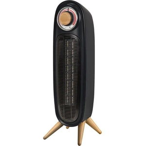 RUSSELL HOBBS Retro RHRETFH1002WDB Portable Hot & Cool Fan Heater - Black & Brown
