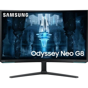 SAMSUNG Odyssey Neo G8 4K Ultra HD 32 Curved Quantum Dot Gaming Monitor - Black, Black