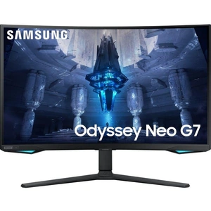 SAMSUNG Odyssey G7 Neo 4K Ultra HD 32 Curved Quantum Dot Gaming Monitor - Black, Black