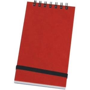 Silvine 76x127mm Wirebound Pressboard Cover Notebook 192 Pages Red (Pack 12) - 194