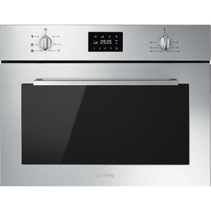 SMEG Cucina SF4400MCX Built-in Compact Combination Microwave - Stainless Steel, Stainless Steel