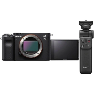 Sony a7 C Mirrorless Camera & GP-VPT2BT Shooting Grip Bundle - Black, Body Only, Black