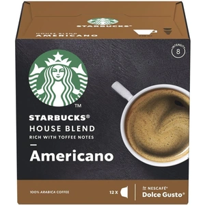 View product details for the STARBUCKS Dolce Gusto House Blend Americano Coffee Pods - Pack of 12