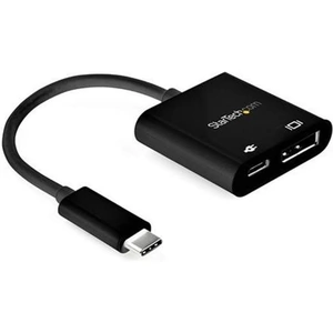 StarTech.com USB C to DisplayPort Adapter with Power Delivery - 8K 60Hz /4K 120Hz USB Type C to DP 1.4 Video Converter w/ 60W PD Pass-Through Charging - HBR3 - Thunderbolt 3 Compatible USB Type-C DisplayPort output 7680 x 4320 pixels