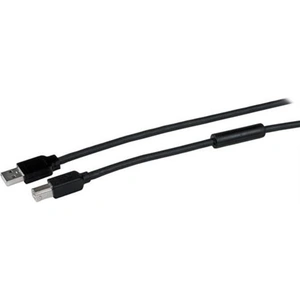 StarTech.com 15m / 50 ft Active USB 2.0 A to B Cable - M/M 15 m USB A USB B USB 2.0 Male/Male Aluminium Black