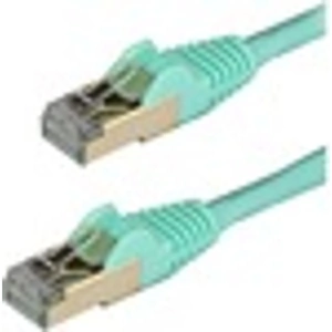 StarTech.com CAT6a Ethernet Cable - 91cm - Aqua Network Cable - Snagless RJ45 Cable - Ethernet Cord - 91cm / 91cm (3 ft.) - First End: 1 x RJ-45 Male Network - Secon