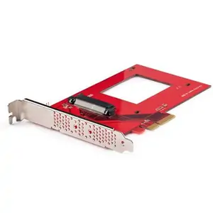 StarTech.com U.3 to PCIe Adapter Card PCIe 4.0 x4 Adapter For 2.5" U.3 NVMe SSDs SFF-TA-1001 PCI Express Add-in Card for Desktops/Servers TAA Compliant - OS Independent