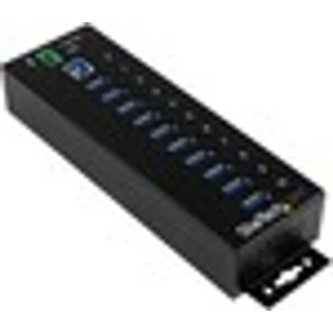StarTech.com 10 Port Industrial USB 3.0 Hub - ESD and Surge Protection - DIN Rail or Surface-Mountable Metal Housing - 10 Total USB Port(s) - 10 USB 3.0 Port(s)