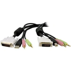 StarTech.com KVM Cable for DVI and USB KVM Switches with Audio & Microphone - 6ft