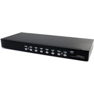 StarTech.com 8 Port Rackmount USB VGA KVM Switch w/ Audio (Audio Cables Included)