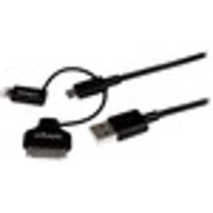 StarTech.com (1m) Lightning or 30-pin Dock or Micro-USB to USB Cable (Black)