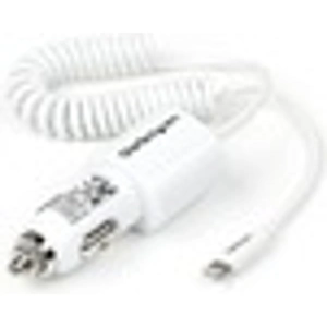 StarTech.com Dual Port Car Charger with Apple 8-pin Lightning Connector and USB 2.0 Port