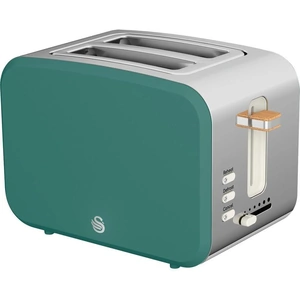 SWAN Nordic ST14610GREN 2-Slice Toaster - Pine Green, Green,Silver/Grey