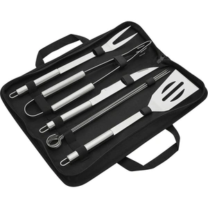 SWAN Barbecue Tool Set - Black & Silver, Black,Silver/Grey