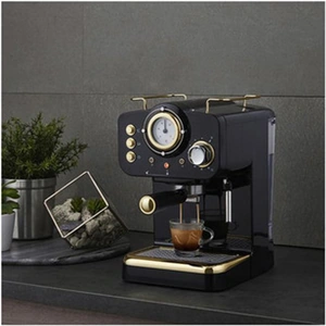 Swan SK22112BLKN Gatsby Pump Espresso Coffee Machine in Black 15 Bars