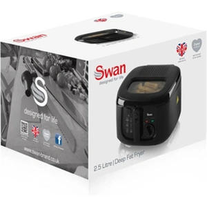 View product details for the Swan SD6080BLKN 2 5 Litre Fryer in Black