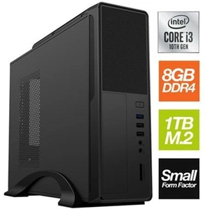 TARGET Small Form Factor - Intel i3 10105 Quad Core 8 Thread 3.70GHz (4.40GHz Boost) 8GB RAM 1TB M.2 No Optical Small Foot Print for Home or Office Use - Pre-Built PC