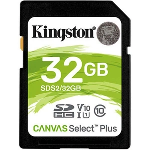 Technextday Kingston 32GB SDHC Canvas Select Plus 100MB/s Read Class 10 UHS-I U1 V10 Memory Card
