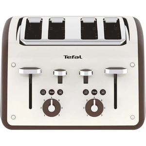TEFAL Retra TF700A40 4-Slice Toaster - Cream & Mokka