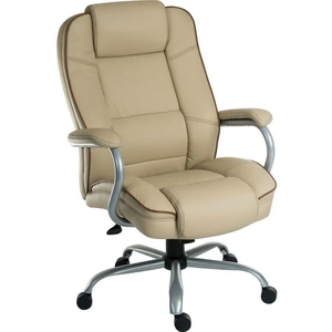 Teknik Goliath Duo Bonded Leather Reclining Executive Chair - Cream