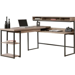 TEKNIK Streamline L-shaped Desk - Salt Oak