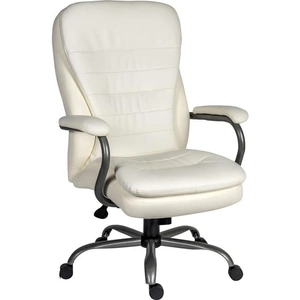 TEKNIK Goliath 6988 Bonded Leather Tilting Executive Chair - White