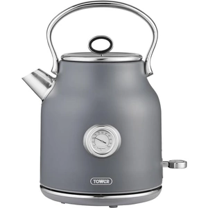TOWER Renaissance T10063G Traditional Kettle - Grey, Silver/Grey