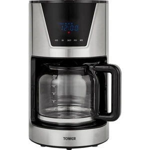 TOWER T13010 Filter Coffee Machine - Silver