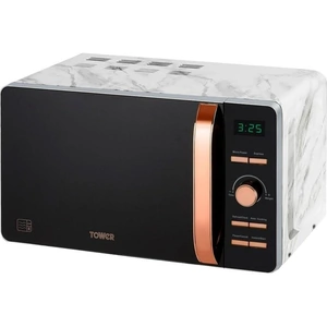 TOWER T24021WMRG Solo Microwave - Marble & Rose Gold