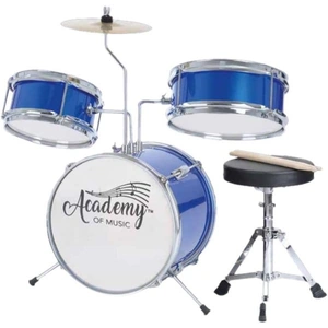 TOYRIFIC Academy Of Music TY6017 Drum Set - Blue & White, White,Blue