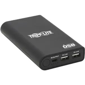 Tripp Lite UPB-10K0-2U1C Portable Charger - 2x USB-A USB-C with PD Charging 10050mAh Power Bank Lithium-Ion USB-IF Black
