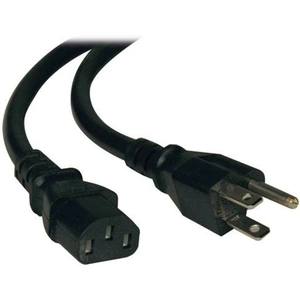Tripp Lite Heavy-Duty Computer Power Cord Lead Cable 15A 14AWG (NEMA 5-15P to IEC-320-C13) 0.91 m (3-ft.)