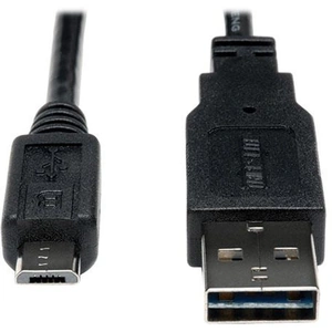 Tripp Lite UR050-006-24G Universal Reversible USB 2.0 Cable 28/24AWG (Reversible A to 5Pin Micro B M/M) 6 ft. (1.83 m)