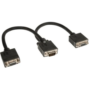 Tripp Lite P516-001 VGA Monitor Y Splitter Cable (HD15 M/2xF) 1 ft. (0.31 m)