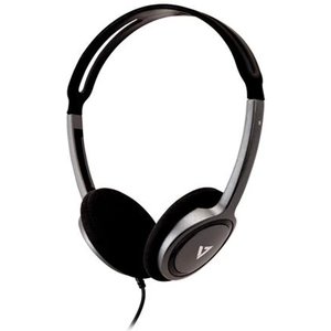 V7 HA310-2EP headphones/headset Wired Head-band Music Black Silver
