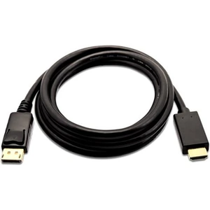 V7 Black Video Cable DisplayPort Male to HDMI Male 3m 10ft