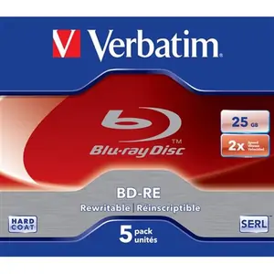 Verbatim 43615 blank Blu-Ray disc BD-RE 25 GB 5 pc(s)