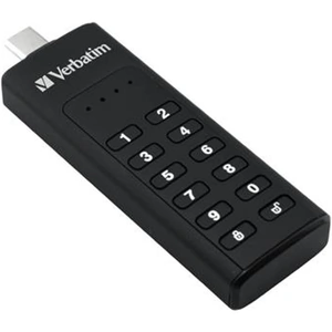 Verbatim Keypad Secure - USB-C Drive with Password Protection and AES-256 HW encryption to protect your data - 32 GB - Black