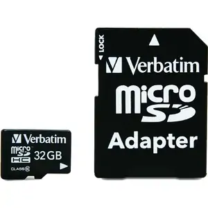 Verbatim (32GB) microSDHC Memory Card (Class 10) with Adaptor